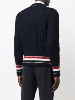 Coupon β Thom Browne Cable knit long sleeve jumper knitted sweaters of men π 8 Thom Browne cable-knit long-sleeve jumper