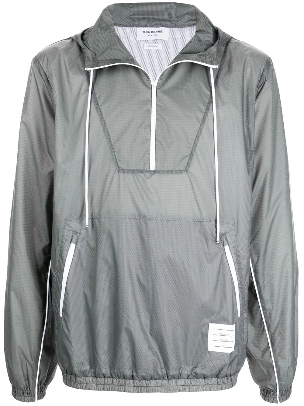 Promo 𧨠Thom Browne Logo patch zip up hoodie hoodies of men ⨠1 Thom Browne logo-patch zip-up hoodie