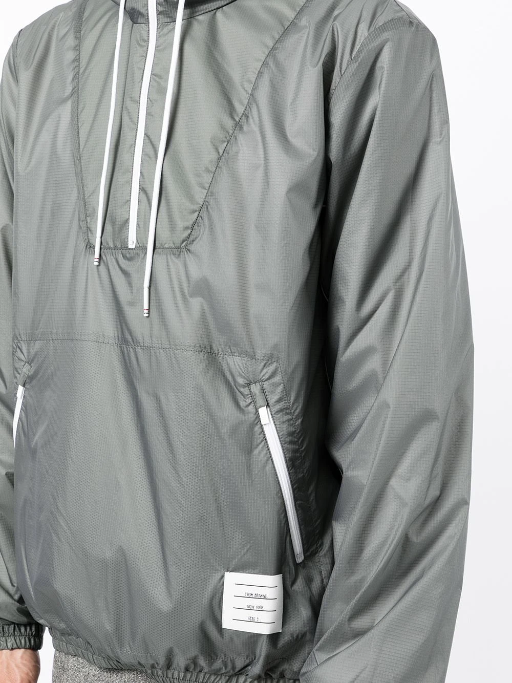 Promo 𧨠Thom Browne Logo patch zip up hoodie hoodies of men ⨠5 Thom Browne logo-patch zip-up hoodie