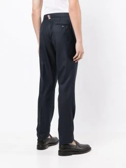 Cheapest ✨ Thom Browne Slim cut tailored trousers skinny pants of men ✨ 10 Thom Browne slim-cut tailored trousers