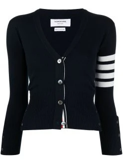 Thom Browne stripe-detail cashmere cardigan