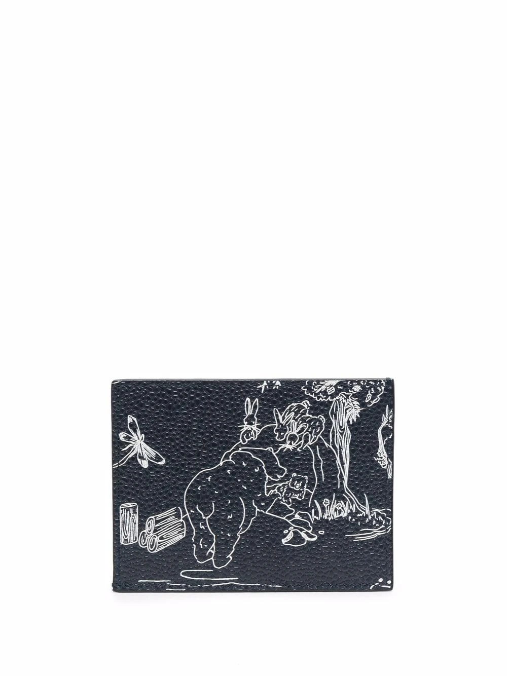 Brand new ⌛ Thom Browne Animal print cardholder wallets & billfolds of men ✔️ 2 Thom Browne animal-print cardholder