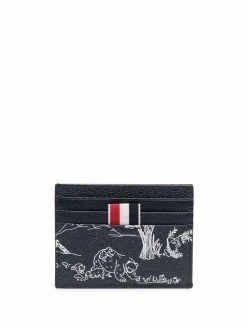 Thom Browne animal-print cardholder