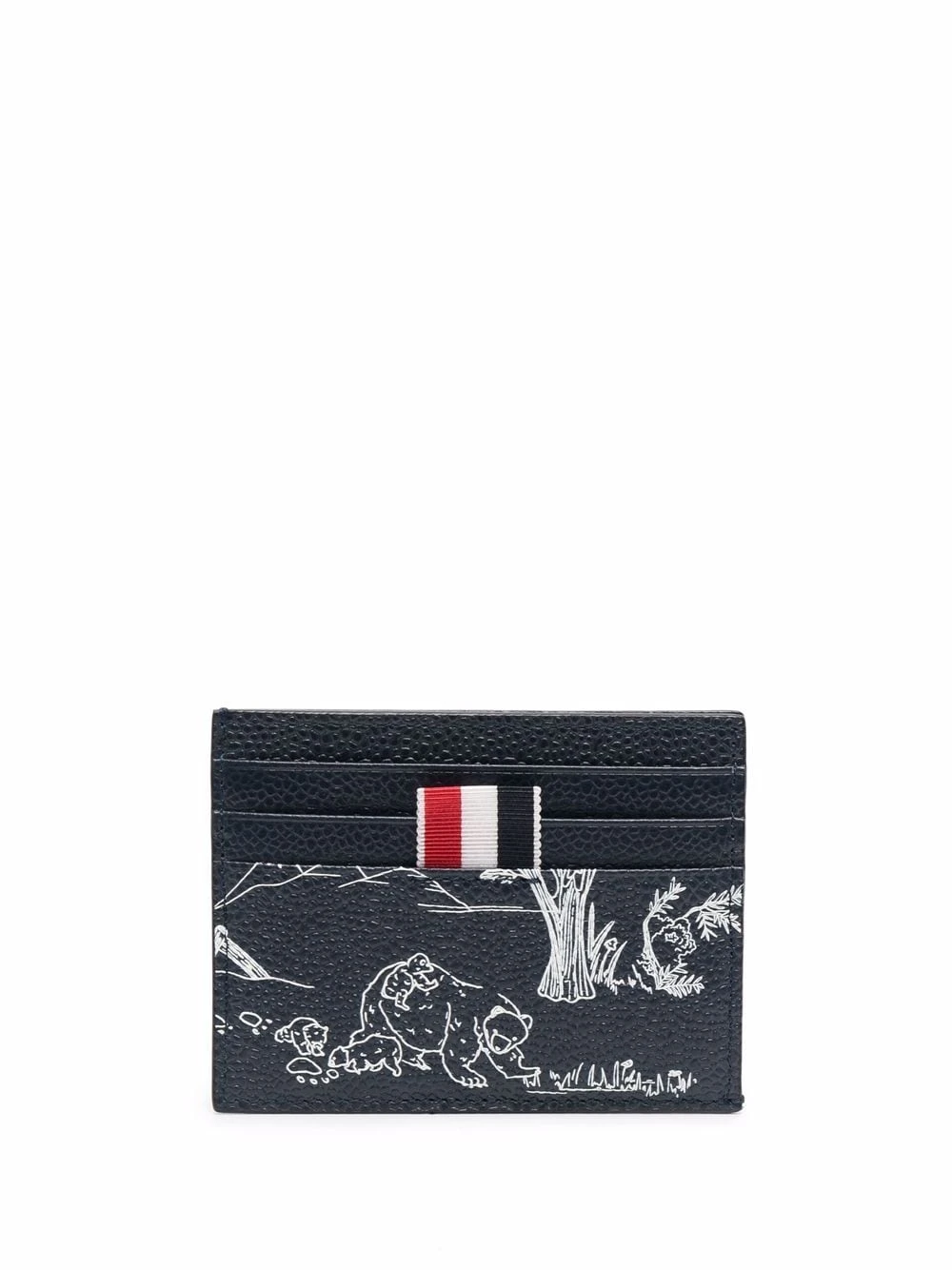 Brand new ⌛ Thom Browne Animal print cardholder wallets & billfolds of men ✔️ 1 Thom Browne animal-print cardholder