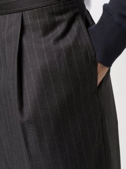 Thom Browne pinstripe wide-leg tailored trousers