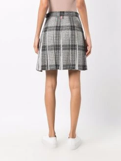Thom Browne check pleated skirt