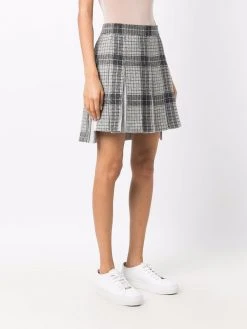 Thom Browne check pleated skirt