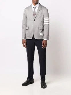 Thom Browne 4-Bar stripe sleeve shirt