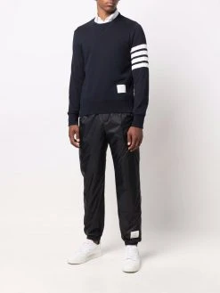 Thom Browne logo patch track pants
