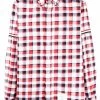 Thom Browne check-print long-sleeve shirt