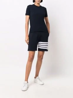 Thom Browne four-bar stripe track shorts