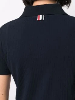 Budget π Thom Browne Fine ribbed polo shirt polo tops of women π 9 Thom Browne fine-ribbed polo shirt