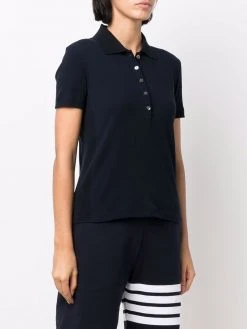 Budget π Thom Browne Fine ribbed polo shirt polo tops of women π 7 Thom Browne fine-ribbed polo shirt
