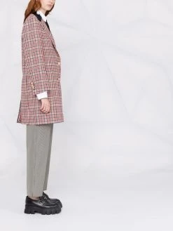 Best Sale π₯° Thom Browne Check button front coat single breasted coats of women 𧨠11 Thom Browne check button-front coat