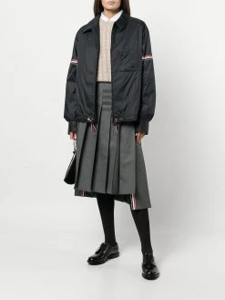 Thom Browne 4-Bar stripe pleated skirt