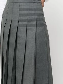 Promo ⭐ Thom Browne 4 Bar stripe pleated skirt pleated skirts of women ⭐ 9 Thom Browne 4-Bar stripe pleated skirt