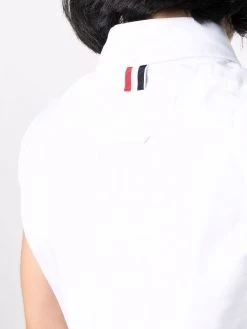 Thom Browne sleeveless pointed collar shirt