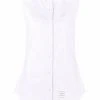 Thom Browne sleeveless pointed collar shirt