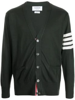 Thom Browne intarsia-knit 4-Bar stripe cardigan