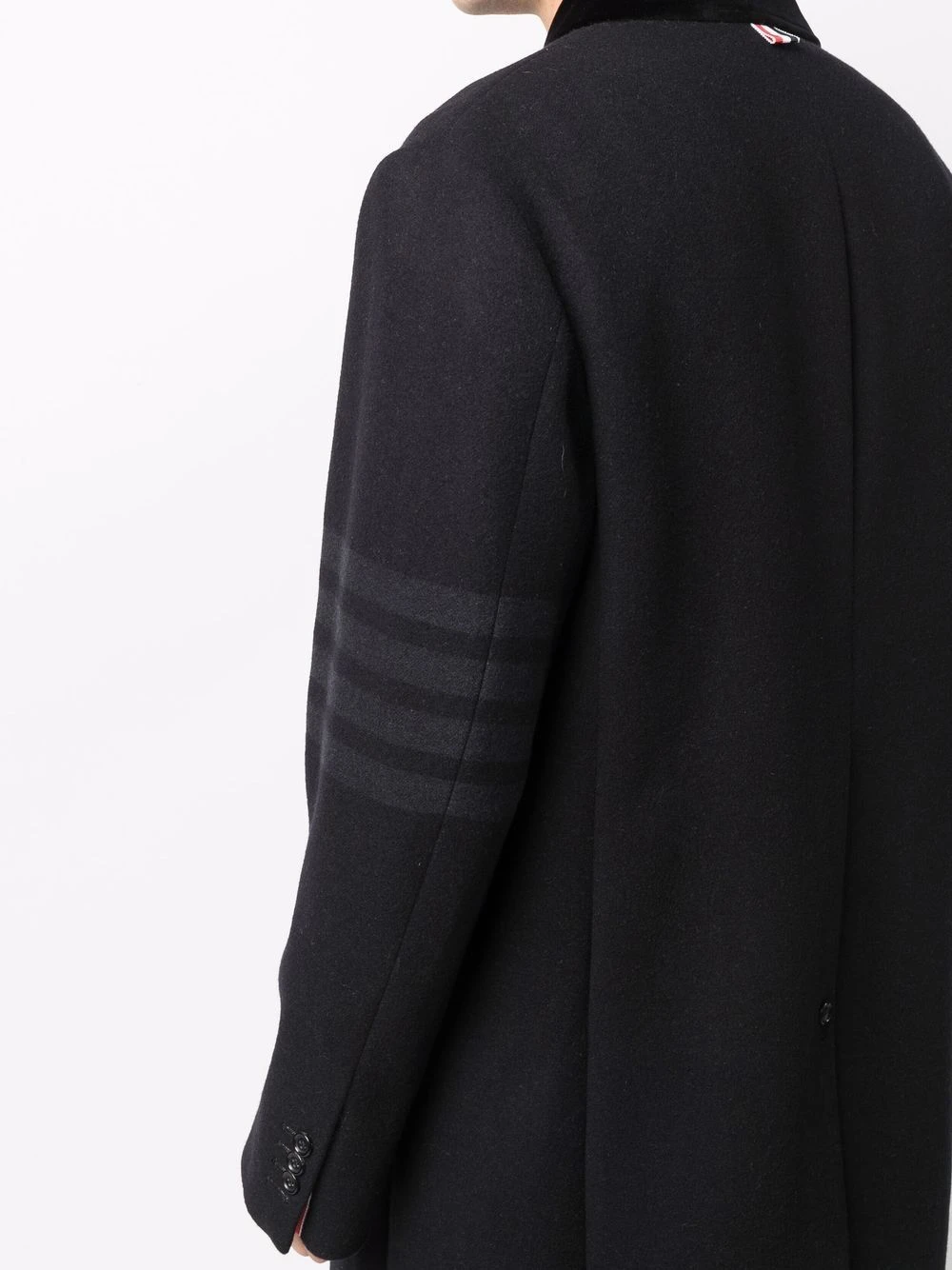 Discount π Thom Browne 4 Bar single breasted coat single breasted coats of men π 5 Thom Browne 4-Bar single-breasted coat