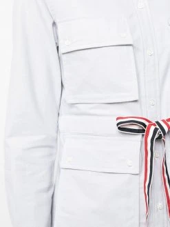 Budget π₯° Thom Browne RWB stripe flap pocket shirt shirts of women π 9 Thom Browne RWB-stripe flap-pocket shirt