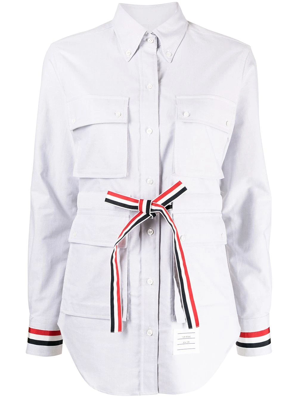Budget π₯° Thom Browne RWB stripe flap pocket shirt shirts of women π 1 Thom Browne RWB-stripe flap-pocket shirt