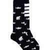 Thom Browne animal knit mid-calf socks