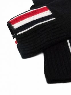 Thom Browne RWB-stripe merino wool gloves