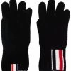 Thom Browne RWB-stripe merino wool gloves