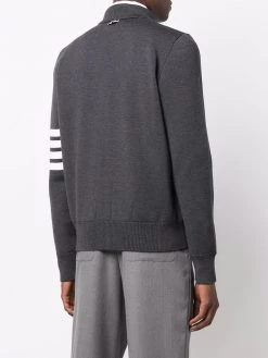 Thom Browne 4-Bar stripe zip-up jumper