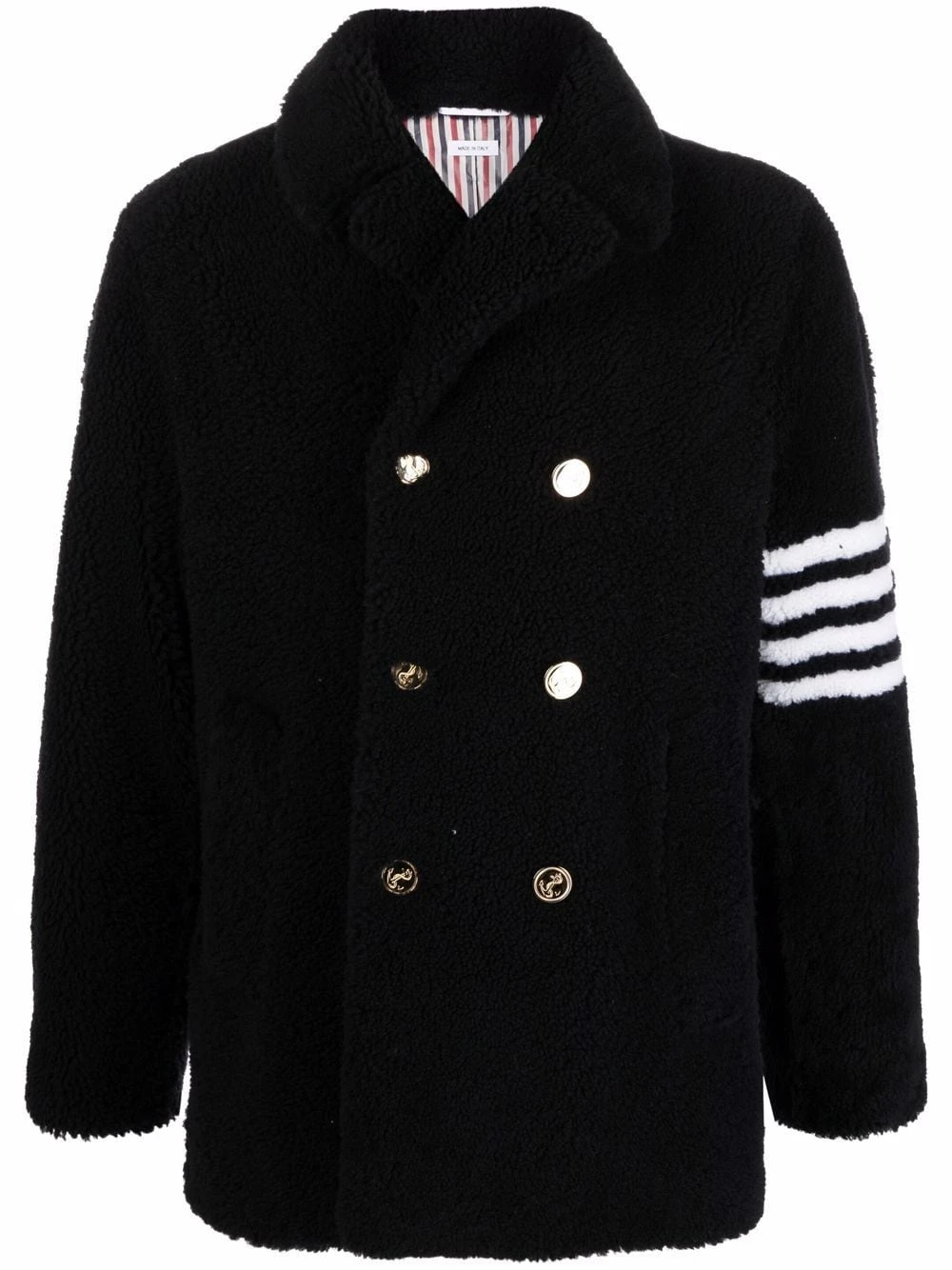 Budget 🥰 Thom Browne 4 Bar stripe double breasted jacket shirt jackets of men 😀 1 Thom Browne 4-Bar stripe double-breasted jacket