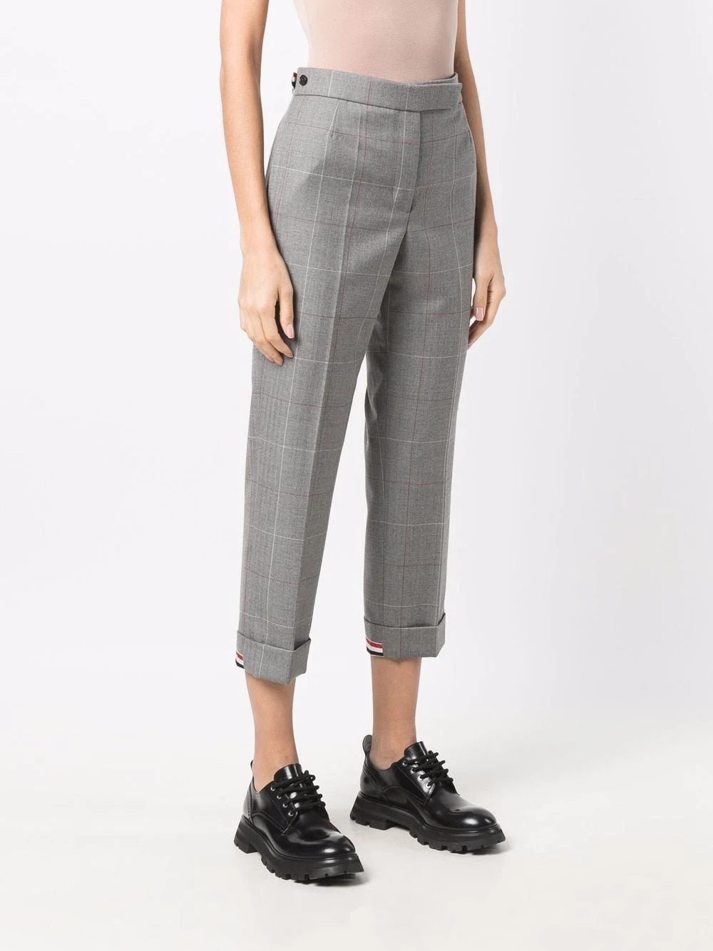 Hot Sale π Thom Browne Cropped pinstriped trousers cropped pants of women βοΈ 3 Thom Browne cropped pinstriped trousers