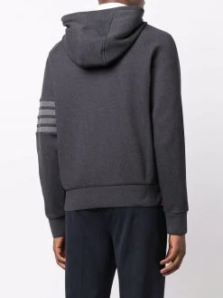 Thom Browne 4-bar zip up hoodie