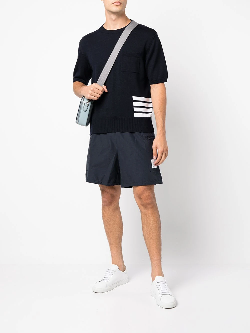 Outlet π Thom Browne Logo patch track shorts track & running shorts of men β€οΈ 2 Thom Browne logo-patch track shorts