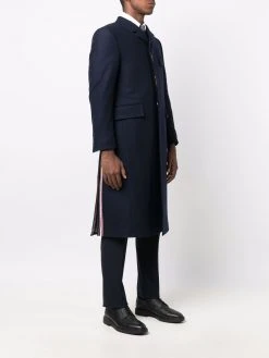 Thom Browne 4-Bar stripe single-breasted coat