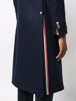 Thom Browne 4-Bar stripe single-breasted coat