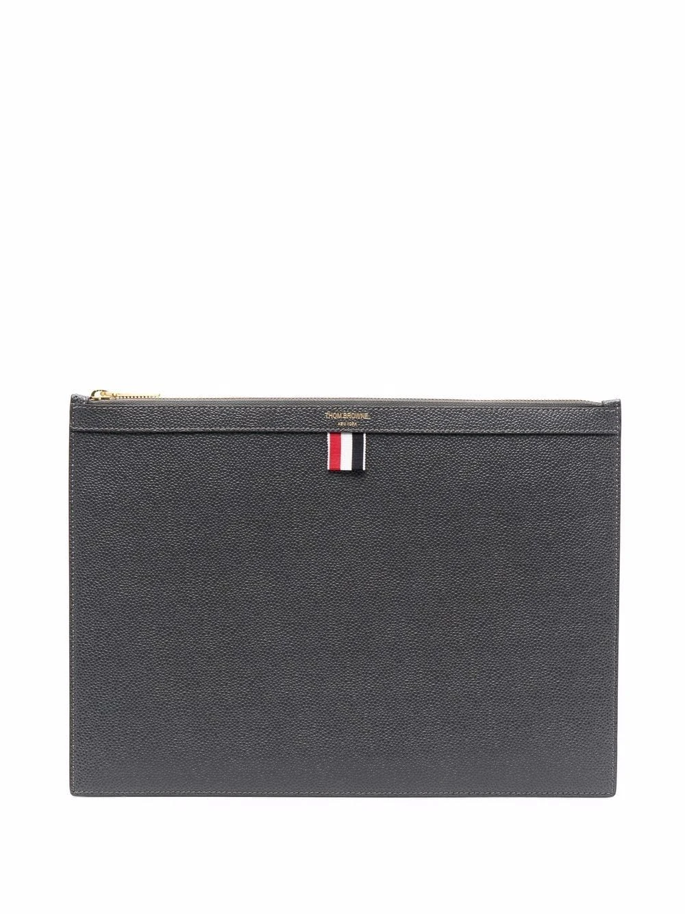 Brand new ⌛ Thom Browne RWB stripe clutch bag clutch bags of women ✔️ 1 Thom Browne RWB-stripe clutch bag