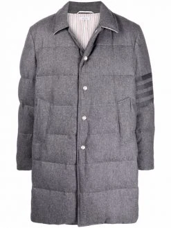 Thom Browne 4-Bar padded coat