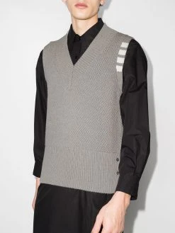 Thom Browne 4-Bar V-neck vest