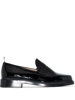 Thom Browne patent leather penny loafers